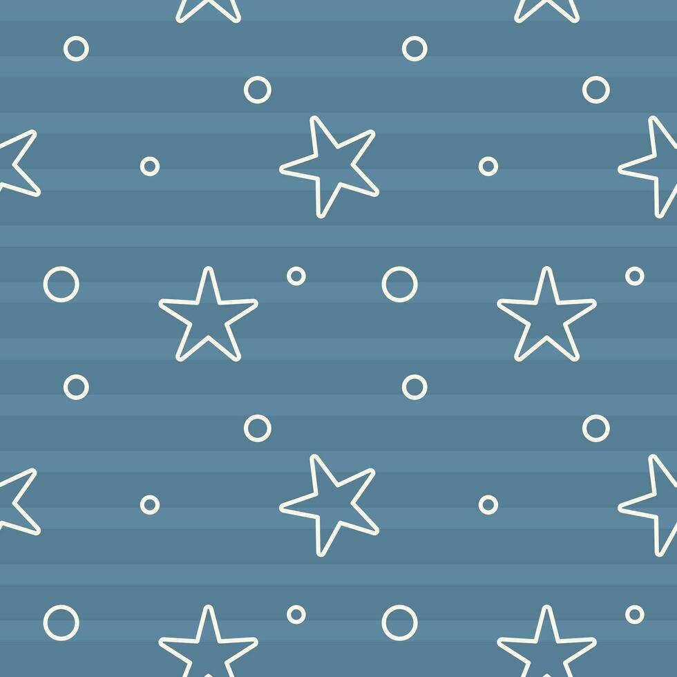 seamless pattern winter christmas with snow and star on night sky background, wrapping paper packaging, vintage retro,vector illustration vector
