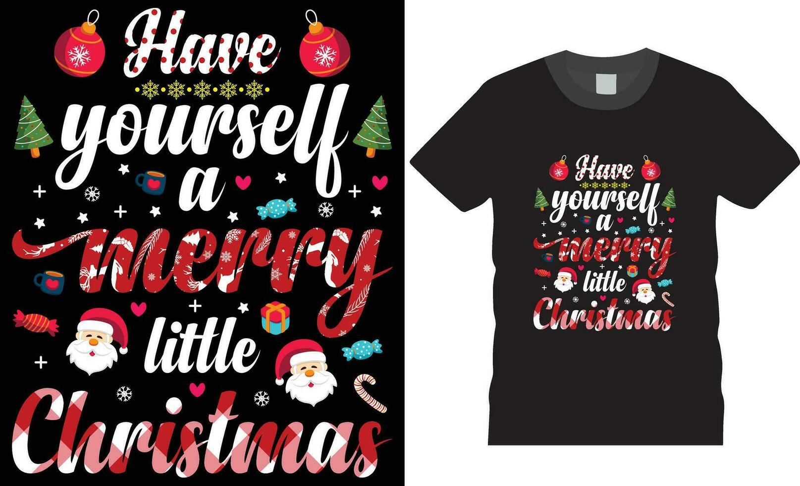 Christmas t shirt design. Christmas vector