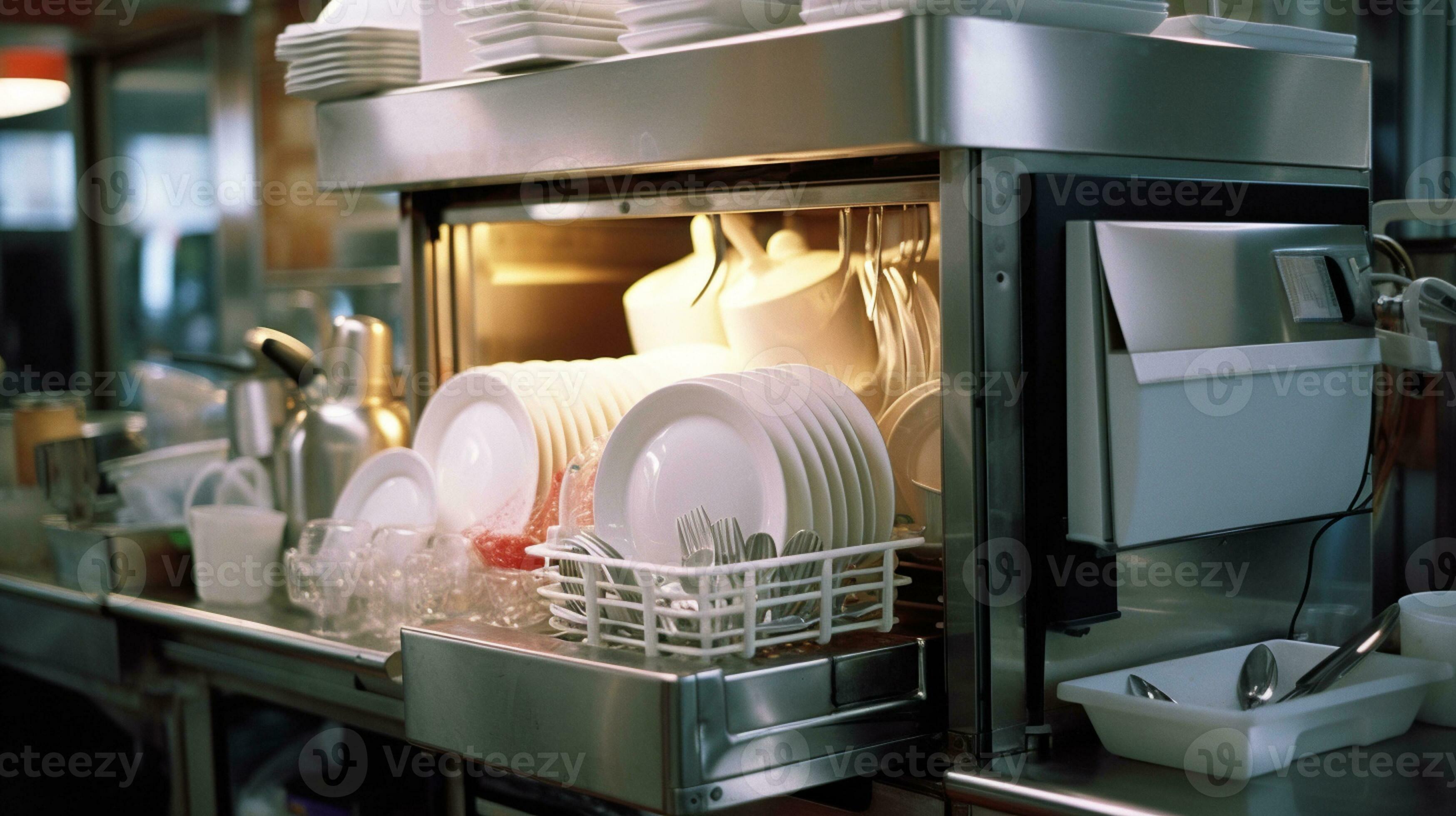 Efficiency Redefined The Dishwasher in Your Kitchen 31726973 Stock