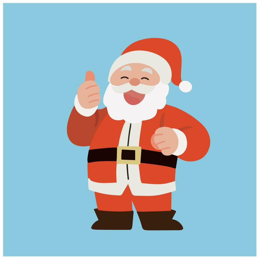 Cute santa claus sinterklaas christmas winter season illustration vector