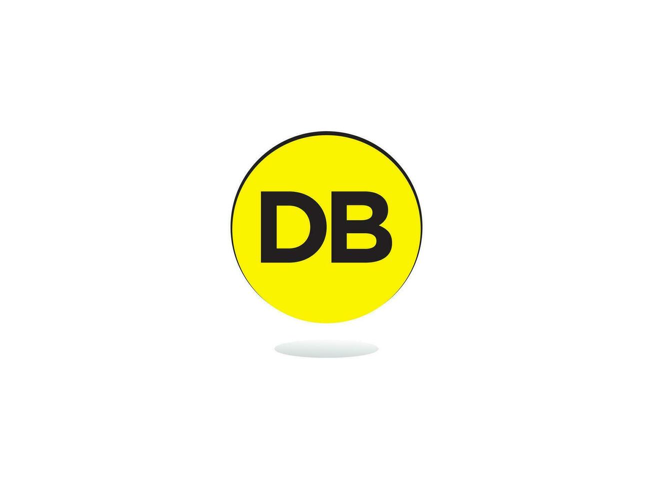 Creative Db bd Logo Letter Vector Icon For Shop