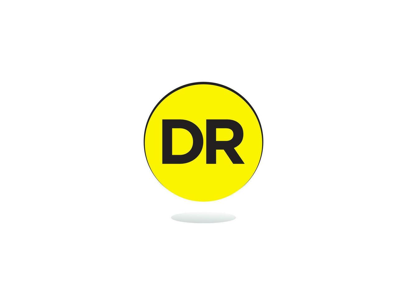 Creative Dr rd Logo Letter Vector Icon For Shop