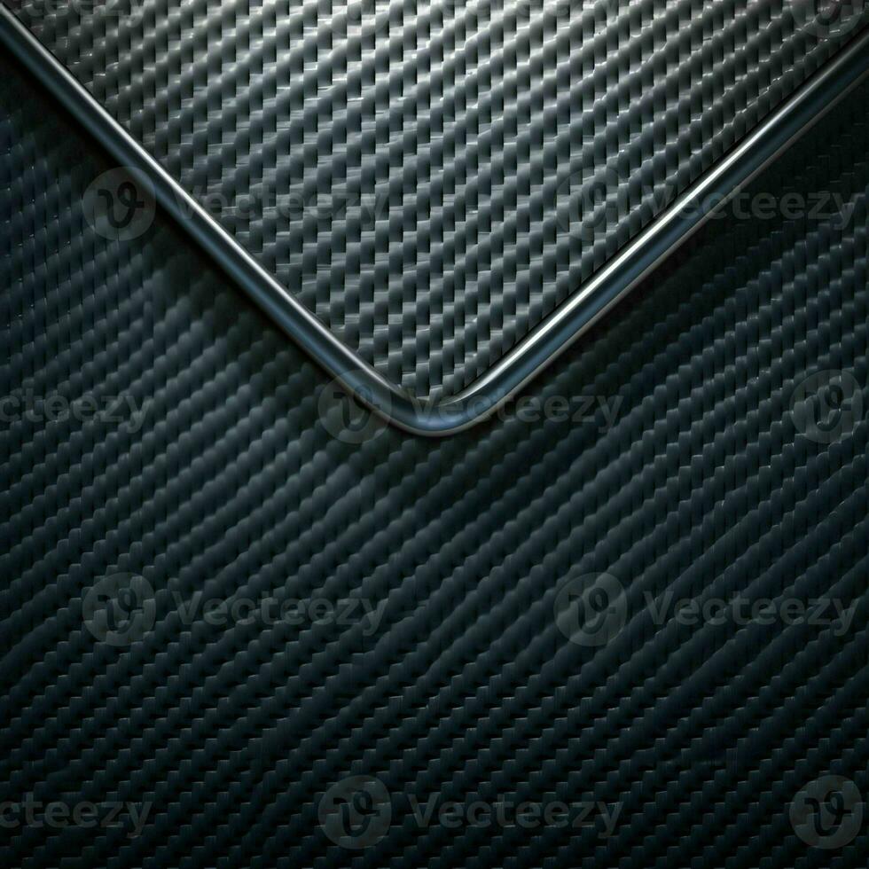 Carbon Fiber Texture Background. Black Rubber Texture Background. Generative AI photo