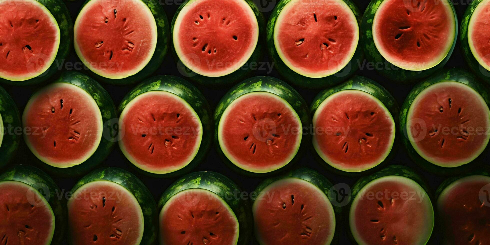 Sliced Watermelons Background. Heap of Watermelons. Generative AI photo