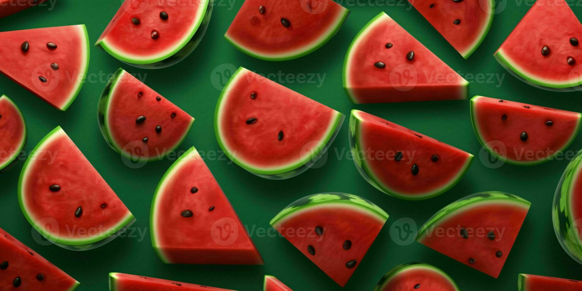 Sliced Watermelons Background. Heap of Watermelons. Generative AI photo