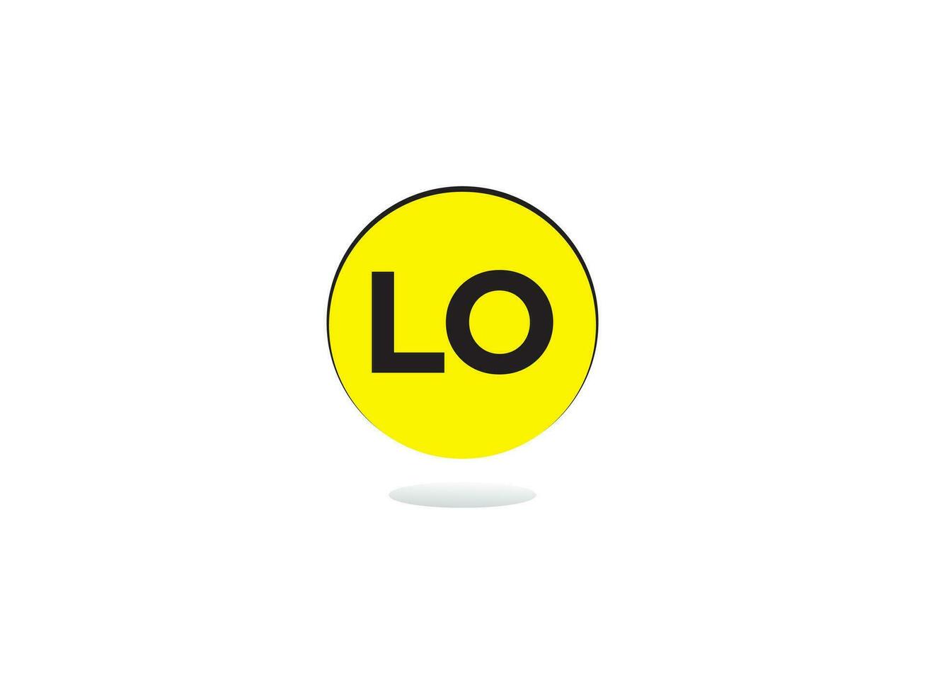 Modern LO Logo Letter Vector Image Design For You
