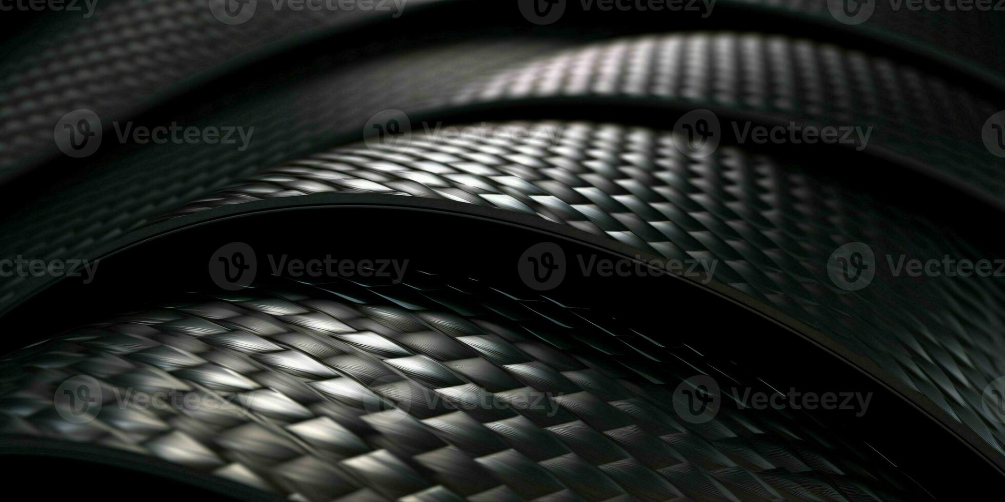 Carbon Fiber Texture Background. Black Rubber Texture Background. Generative AI photo