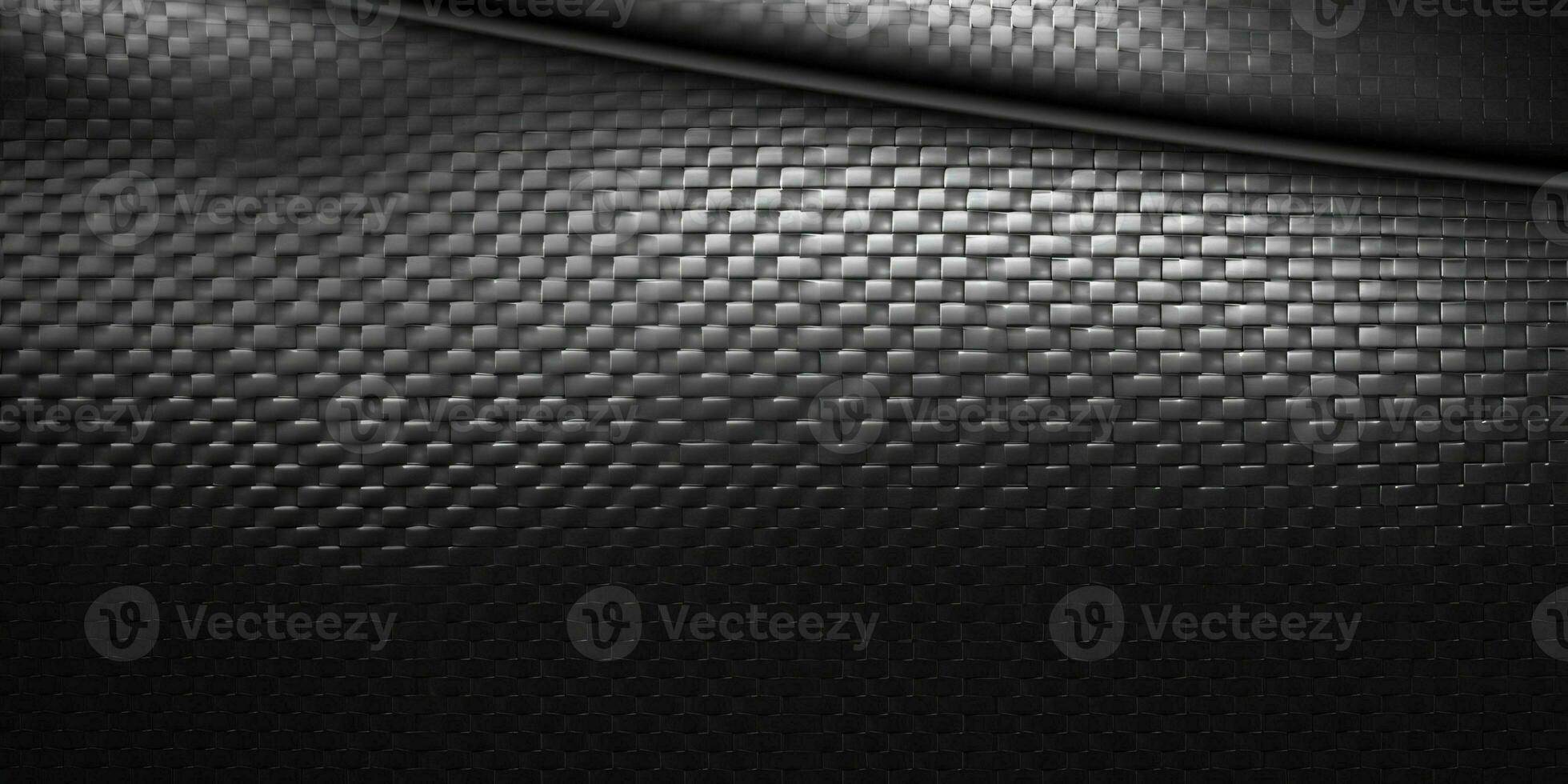 Carbon Fiber Texture Background. Black Rubber Texture Background. Generative AI photo