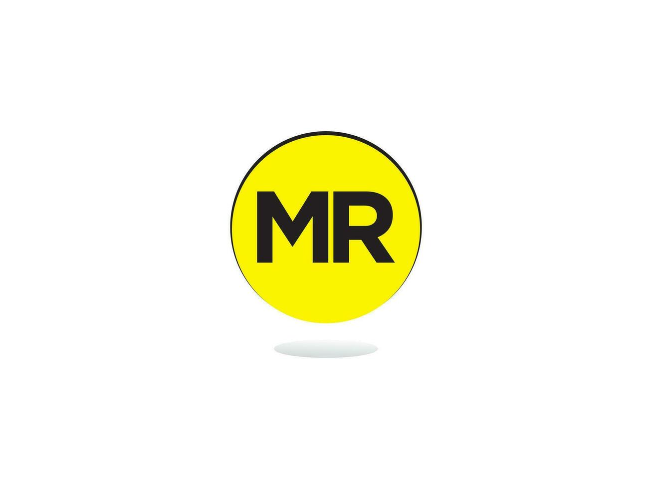 Minimal MR Logo Icon, Creative Mr Logo Letter Design For Business vector