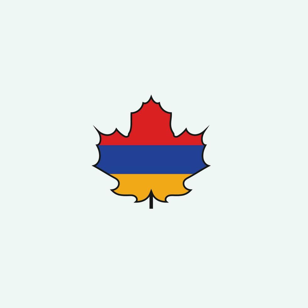 Armenia flag icon vector