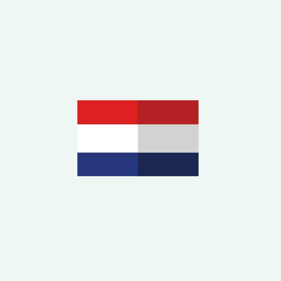 Holanda bandera icono vector