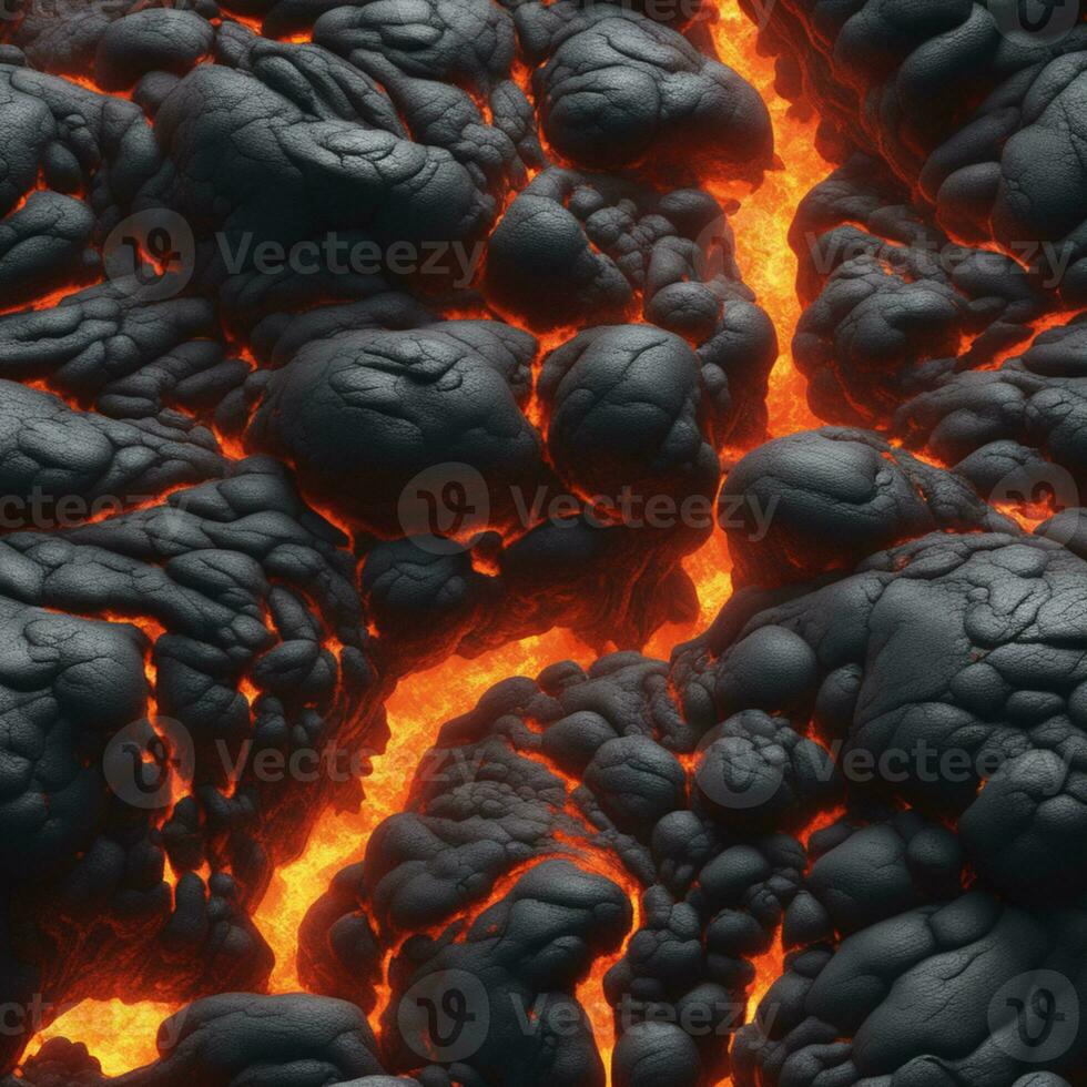 ai generado contenido. infierno soltado el ardiente poder de un volcánico erupción foto