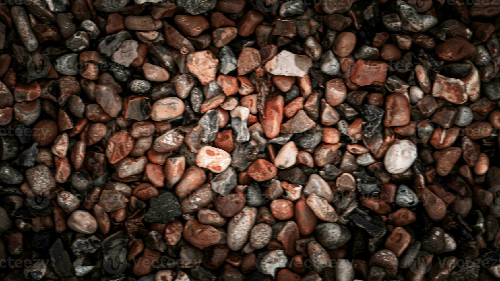 Gritty Texture of Gravel and Stones photo