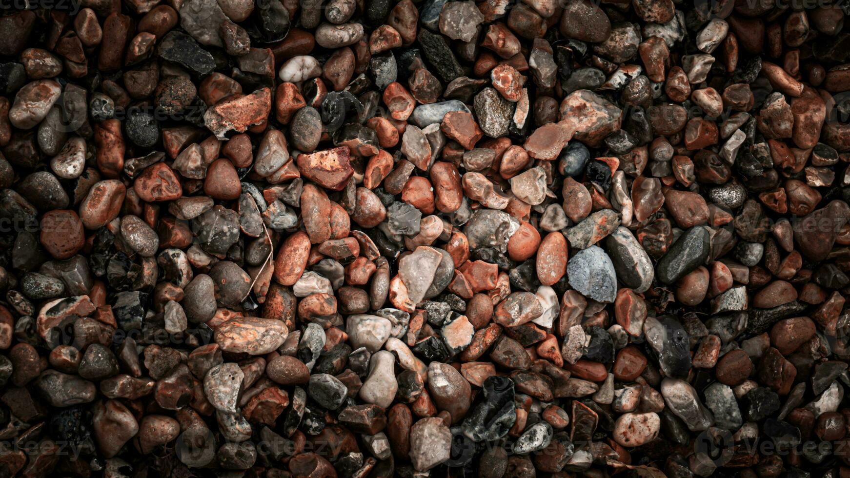 Gritty Texture of Gravel and Stones photo