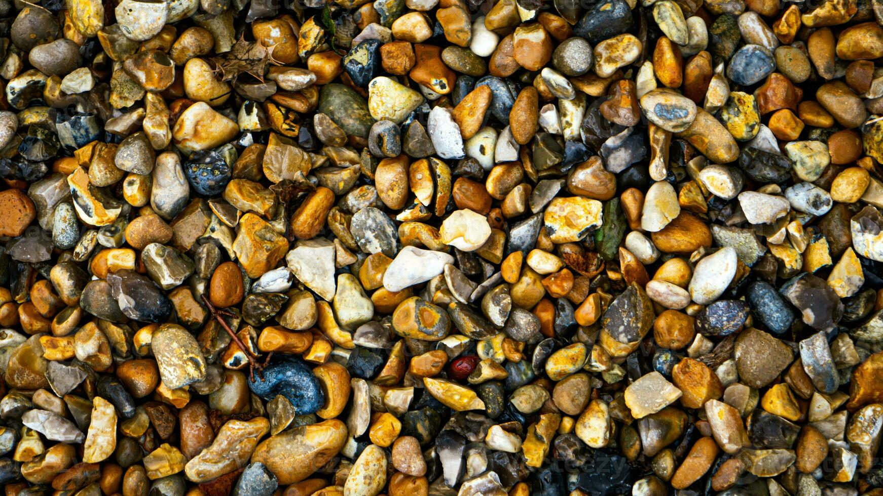 Gritty Texture of Gravel and Stones photo