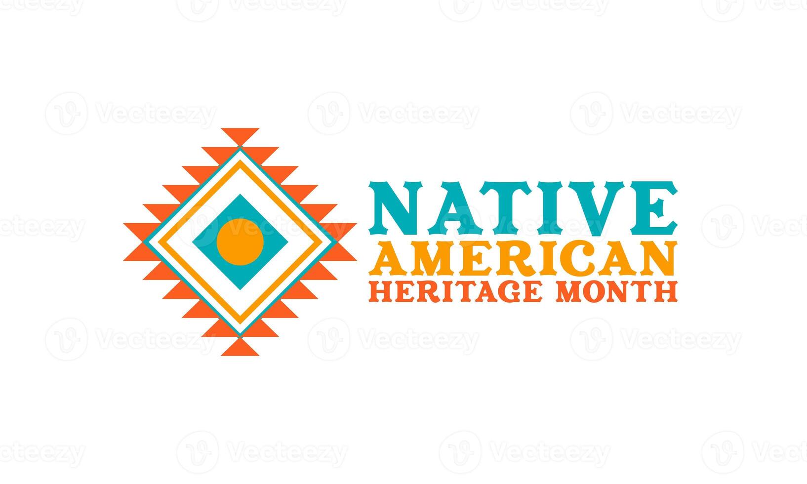 National Native American Heritage Month November 2023. Native Heritage t shirt design. Banner, cover, poster, greeting, card design photo