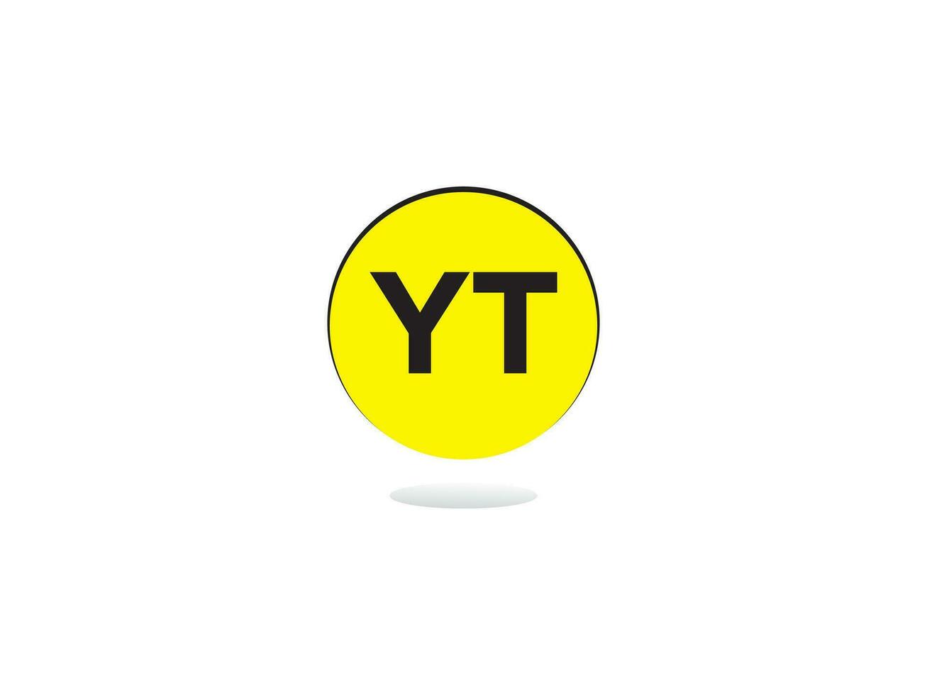 alfabeto letra yt ty negocio logo, creativo yt logo icono diseño vector