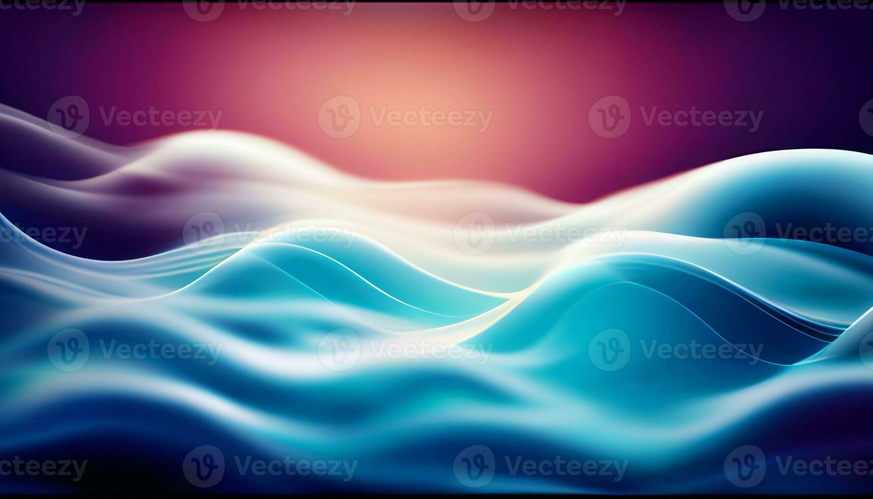Abstract blue water waves background with liquid fluid texture Generative AI photo