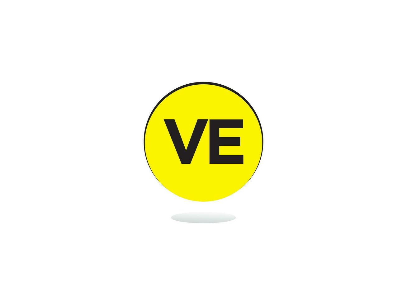 Monogram Ve Business Logo Icon, Initial Ve Ev Logo Letter Vector For You