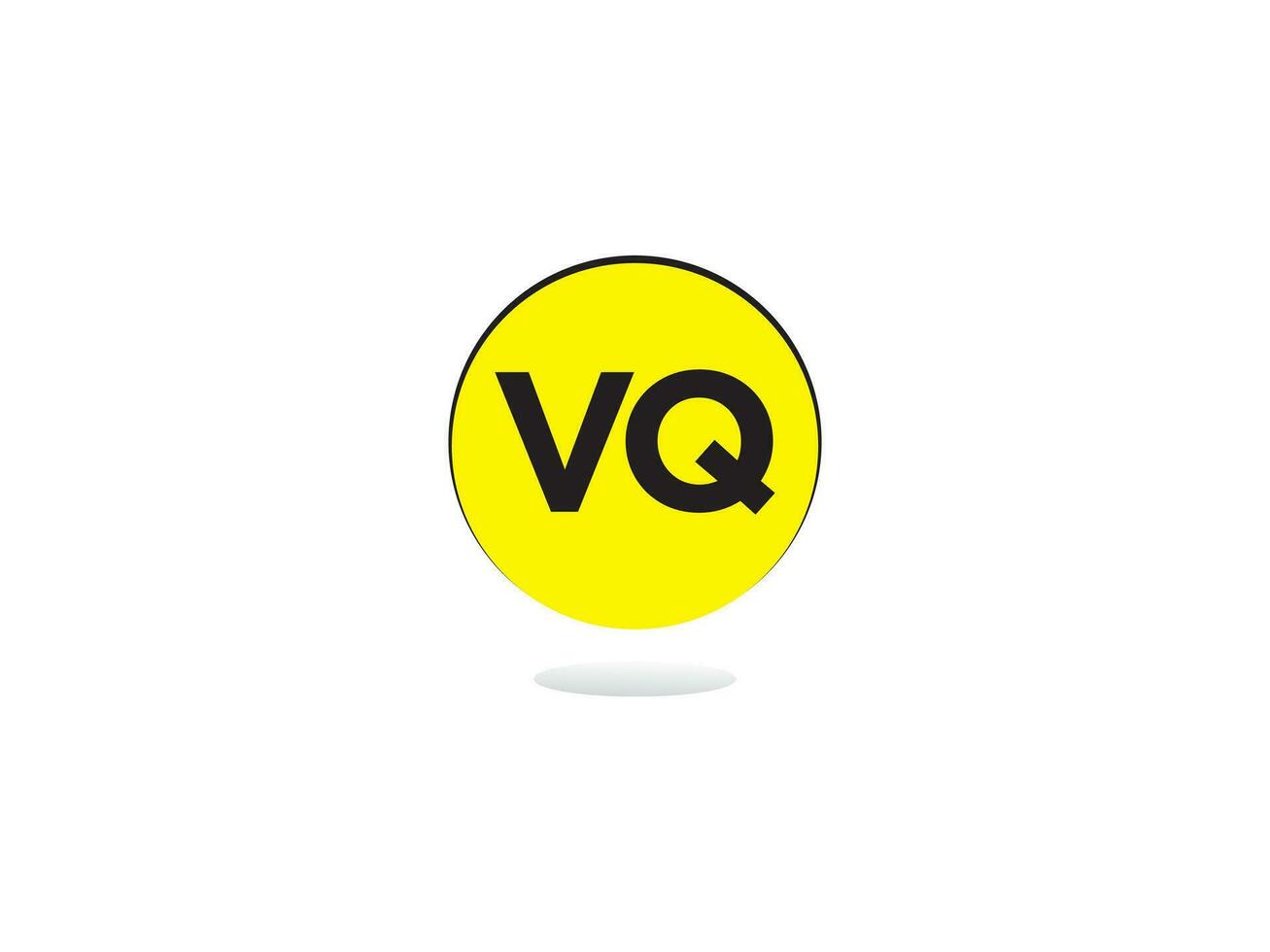Monogram Vq Business Logo Icon, Initial Vq qv Logo Letter Vector For You