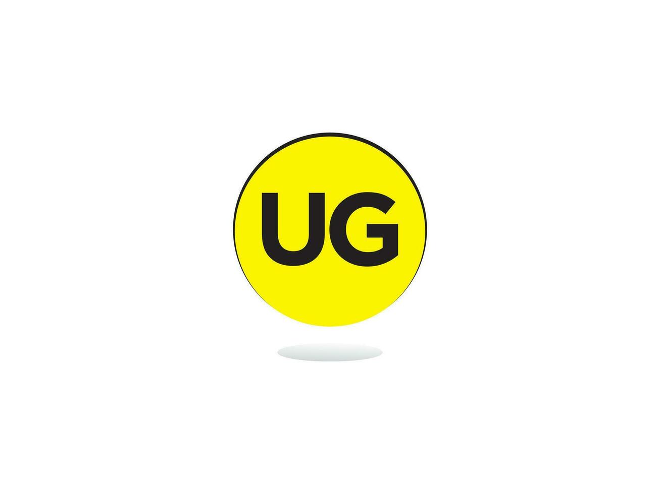 resumen lujo ug logo icono, creativo inicial ug negocio logo icono diseño vector