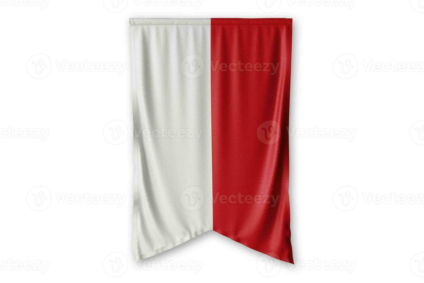 Monaco flag and white background. - Image. photo