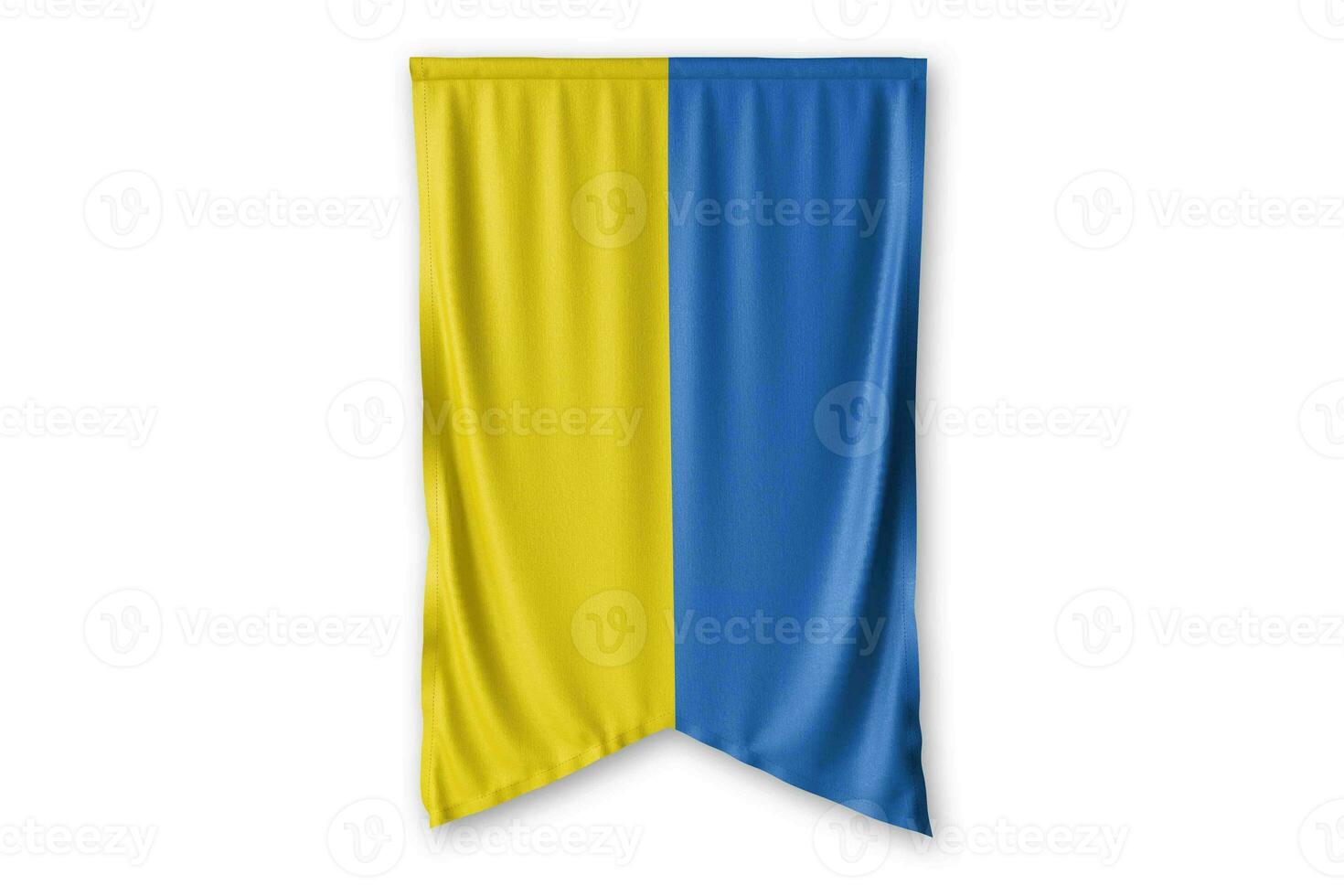 Ukraine flag and white background. - Image. photo