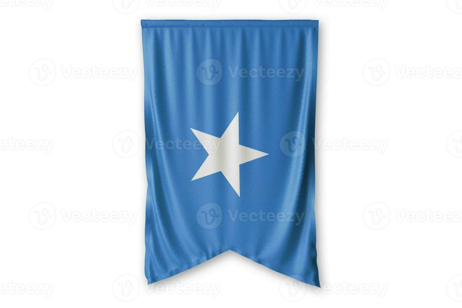 Somalia flag and white background. - Image. photo