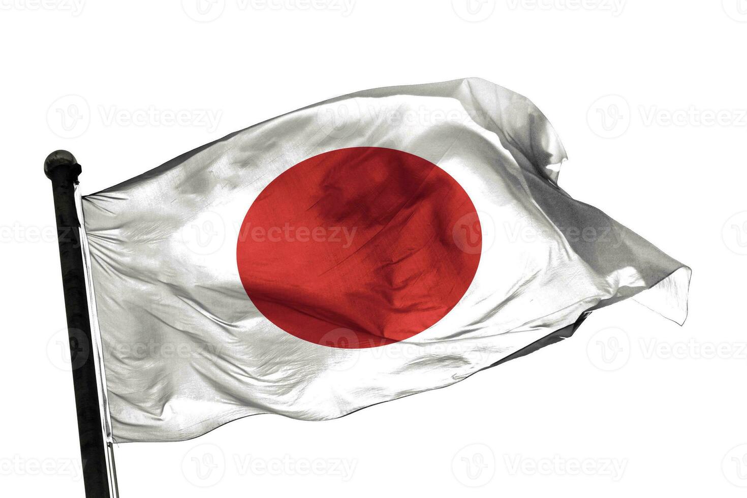 Japan flag on a white background. - image. photo