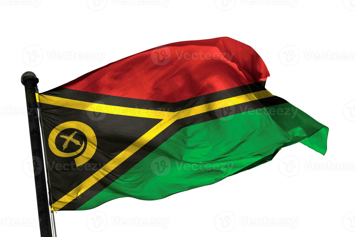 Vanuatu flag on a white background. - image. photo