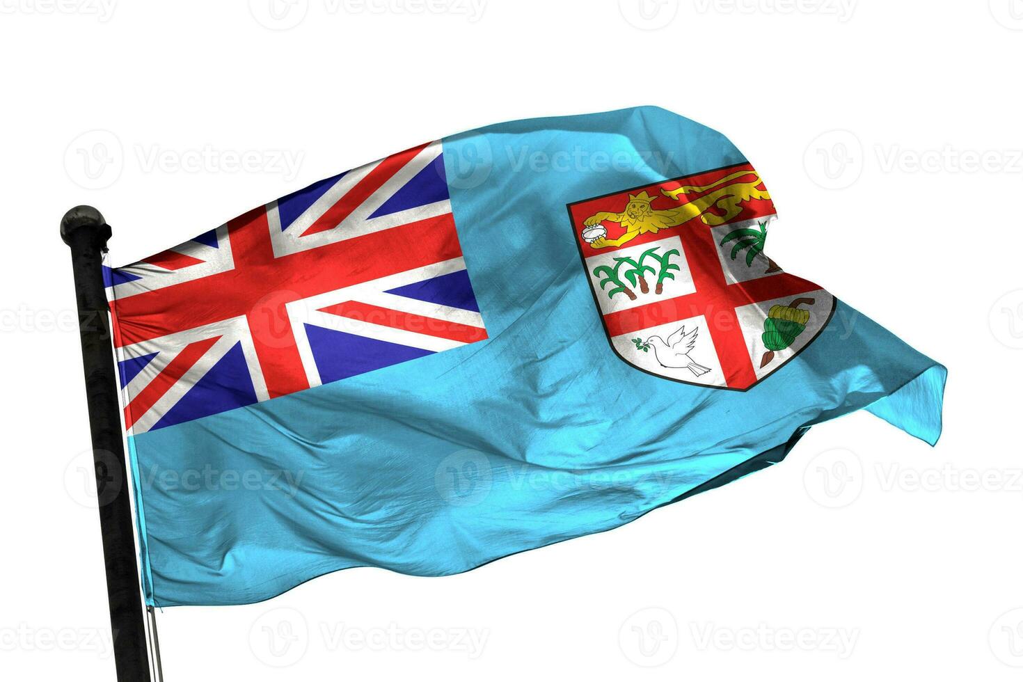 Fiji.j flag on a white background. - image. photo