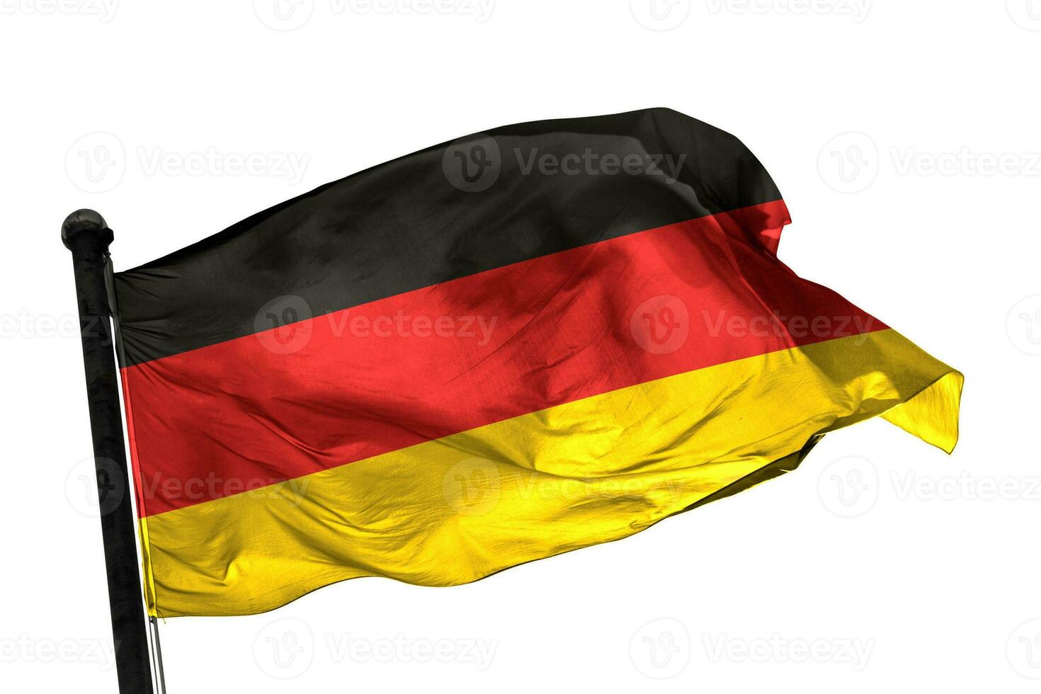 Alemania bandera en un blanco antecedentes. - imagen. foto