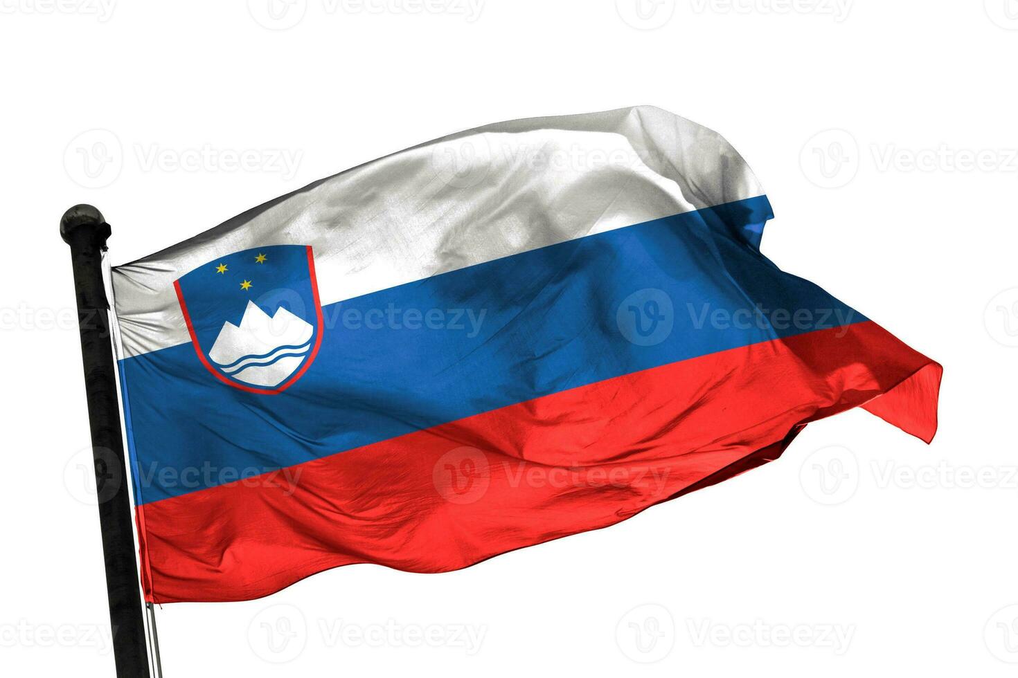Slovenia flag on a white background. - image. photo