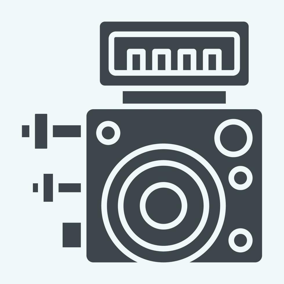 Icon ABS Control Module. related to Car Maintenance symbol. glyph style. simple design editable. simple illustration vector