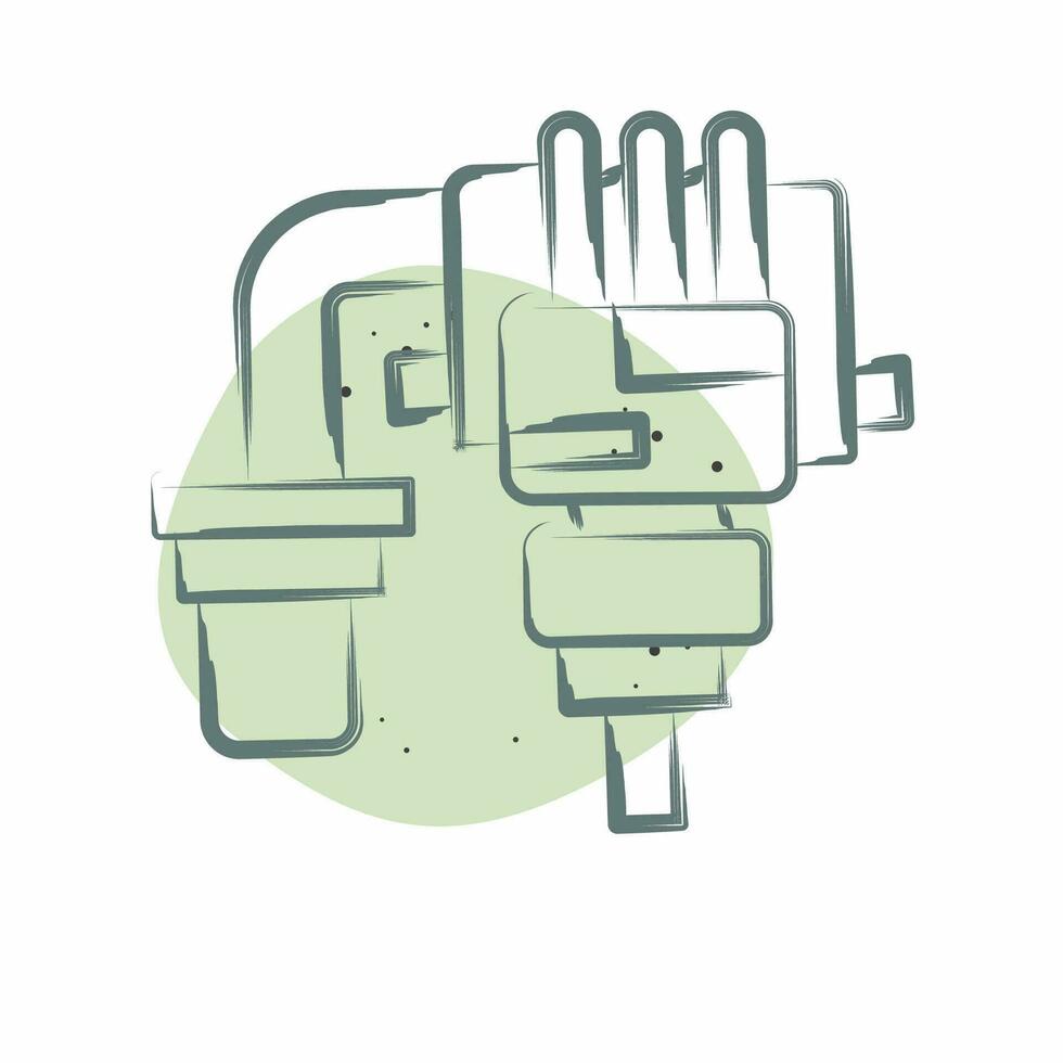 Icon Fuel Rejector. related to Car Maintenance symbol. Color Spot Style. simple design editable. simple illustration vector
