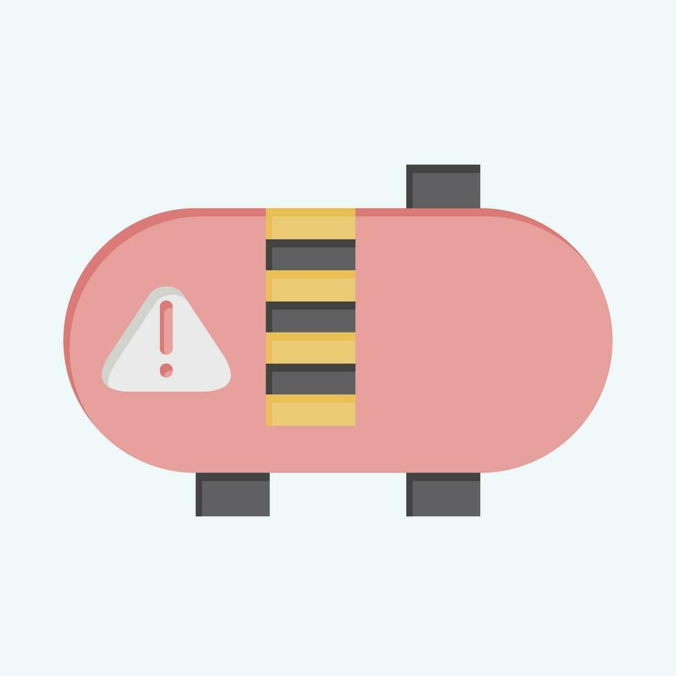 Icon Tank. related to Poison symbol. flat style. simple design editable. simple illustration vector
