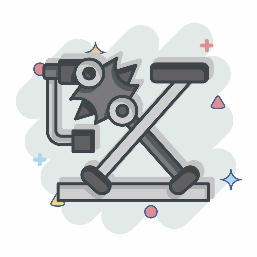 Icon Door Window. related to Car Maintenance symbol. comic style. simple design editable. simple illustration vector