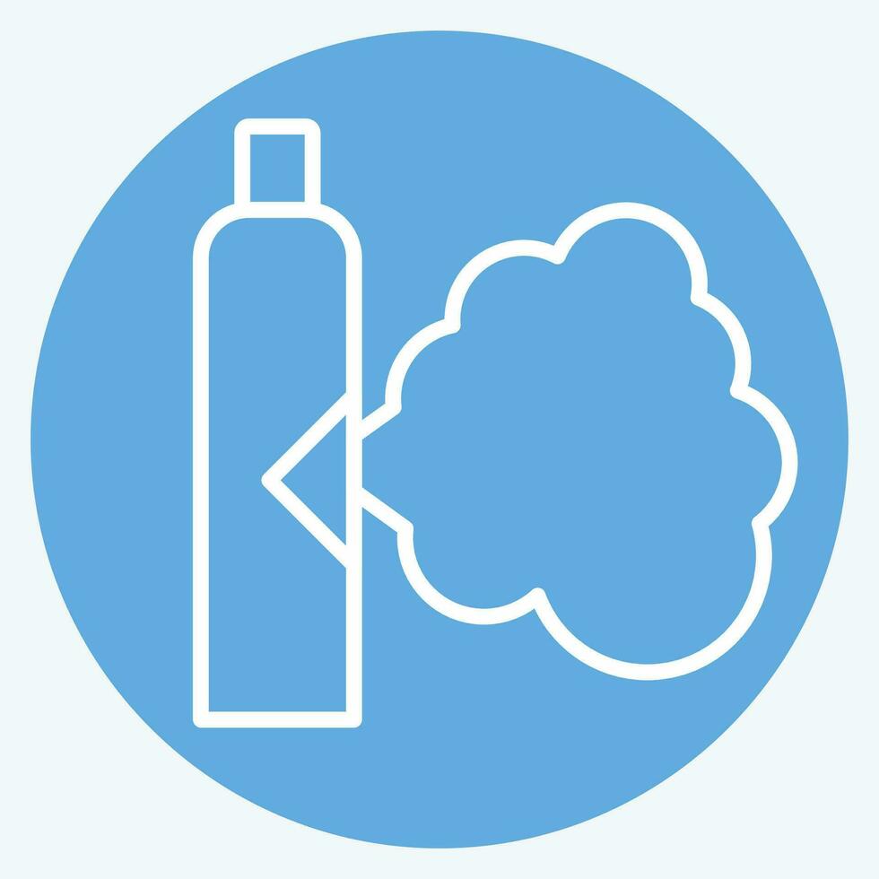 Icon Gas. related to Poison symbol. blue eyes style. simple design editable. simple illustration vector