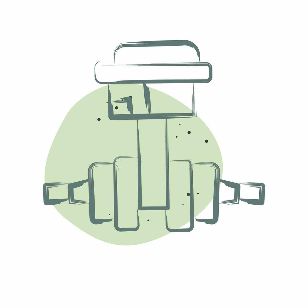 Icon Crankshaft. related to Car Maintenance symbol. Color Spot Style. simple design editable. simple illustration vector