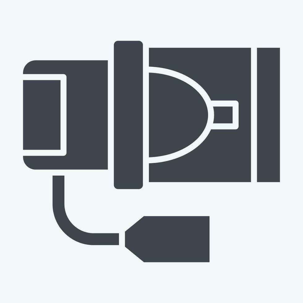 Icon Heater Blower Motor. related to Car Maintenance symbol. glyph style. simple design editable. simple illustration vector