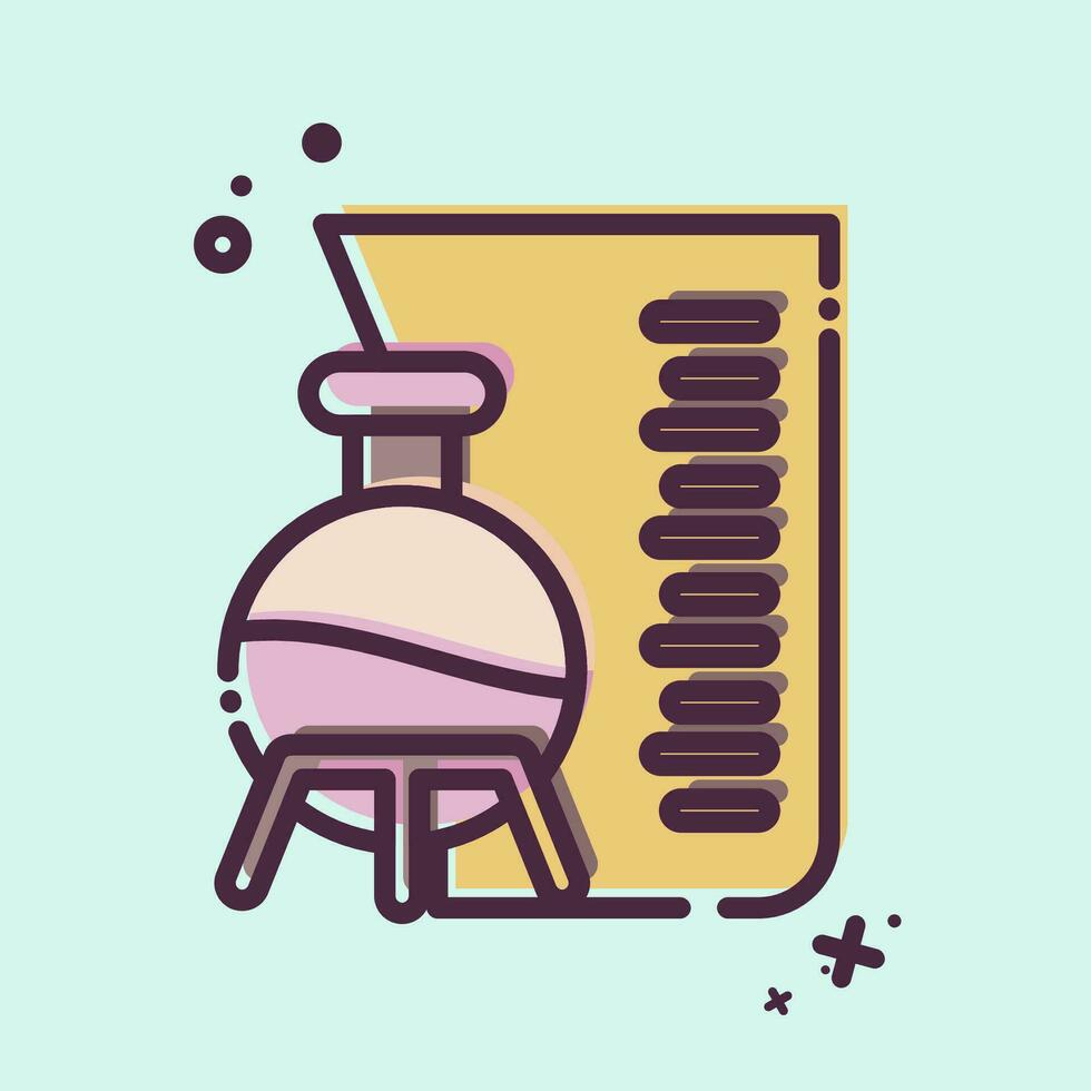 Icon Laboratory. related to Poison symbol. MBE style. simple design editable. simple illustration vector