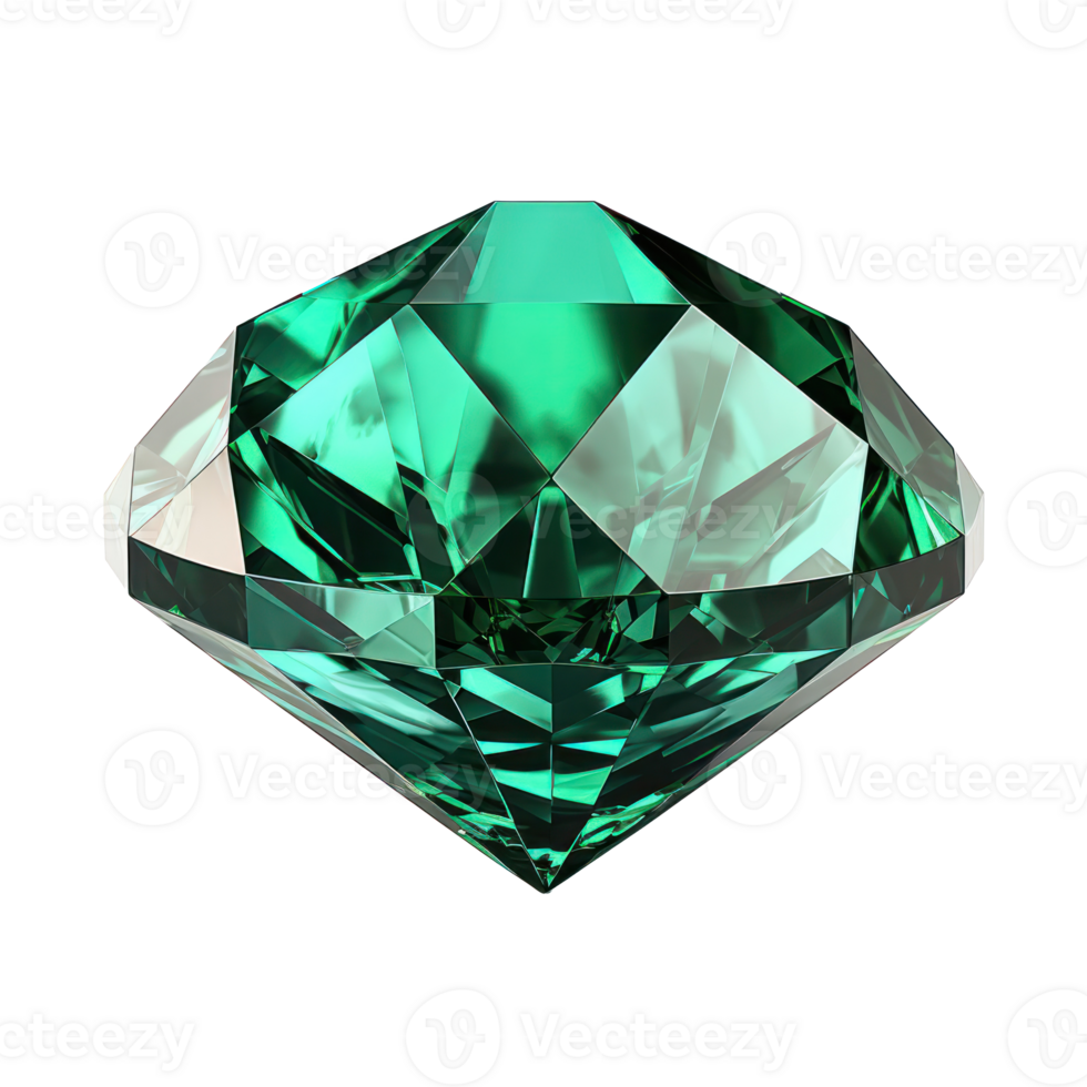3d emerald stone isolated png