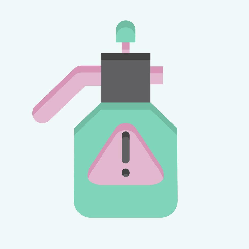 Icon Sprayer. related to Poison symbol. flat style. simple design editable. simple illustration vector