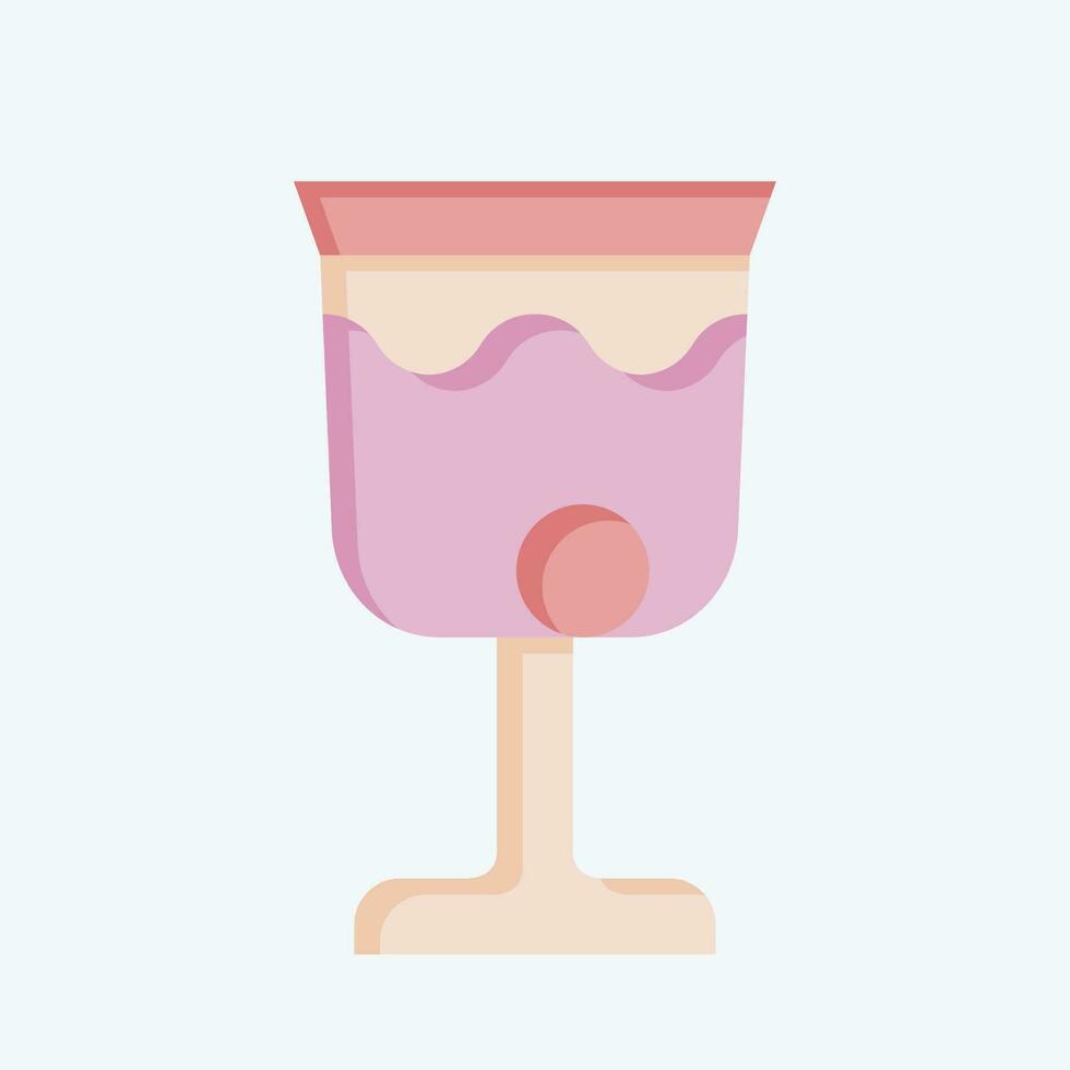 Icon Wine. related to Poison symbol. flat style. simple design editable. simple illustration vector