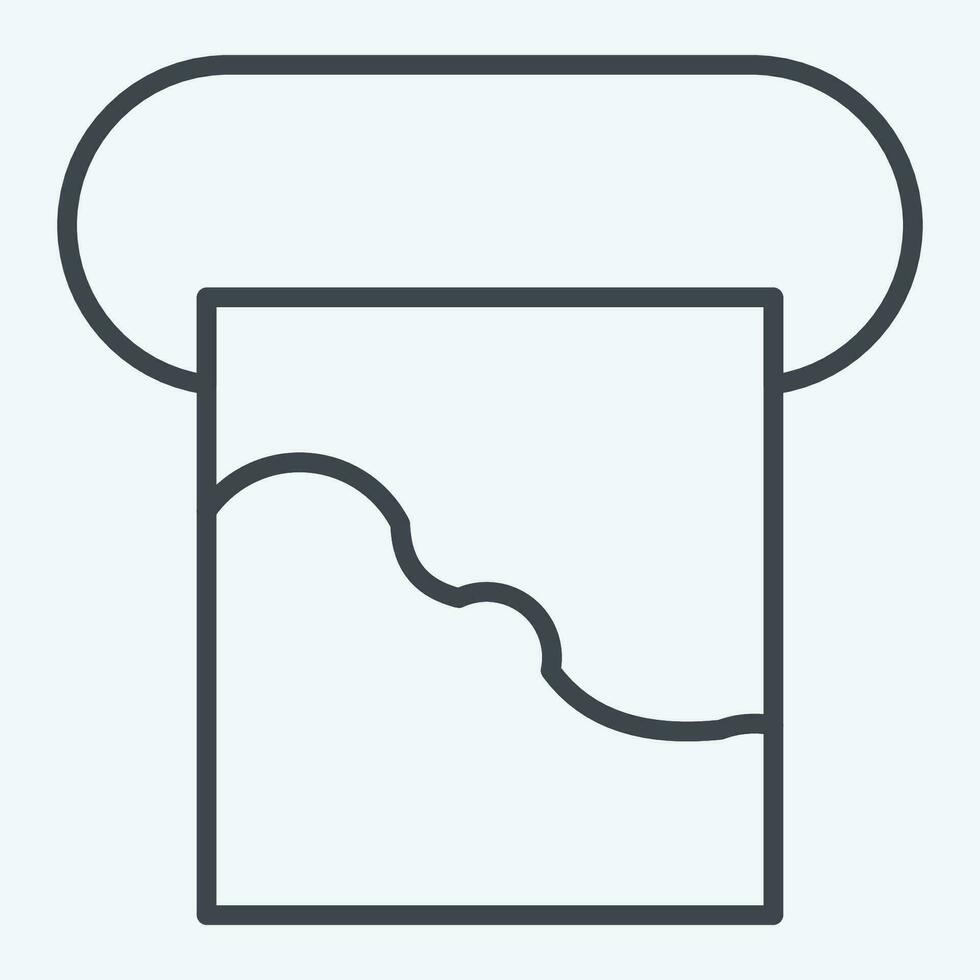 Icon Mold. related to Poison symbol. line style. simple design editable. simple illustration vector
