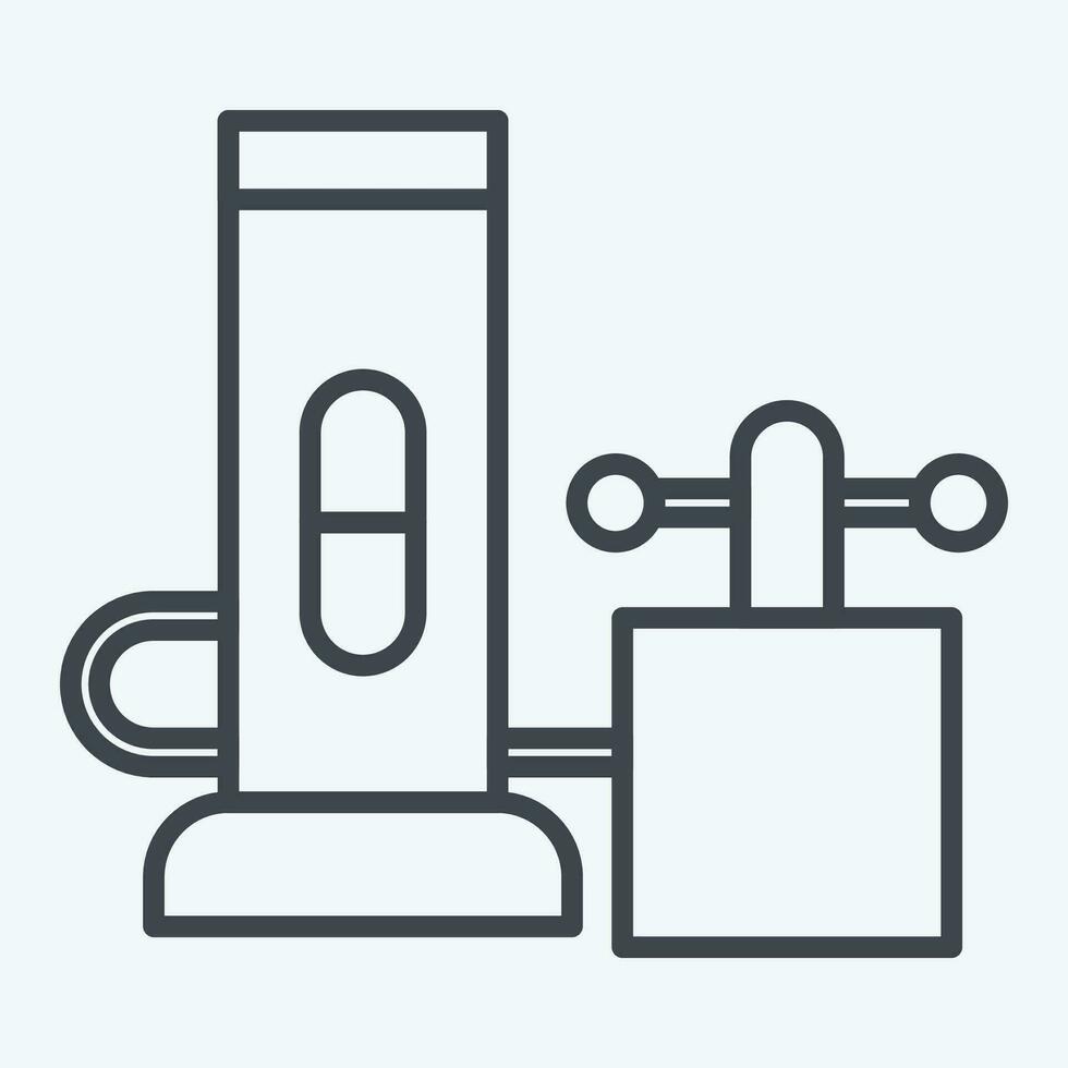 Icon Livens Projector. related to Poison symbol. line style. simple design editable. simple illustration vector