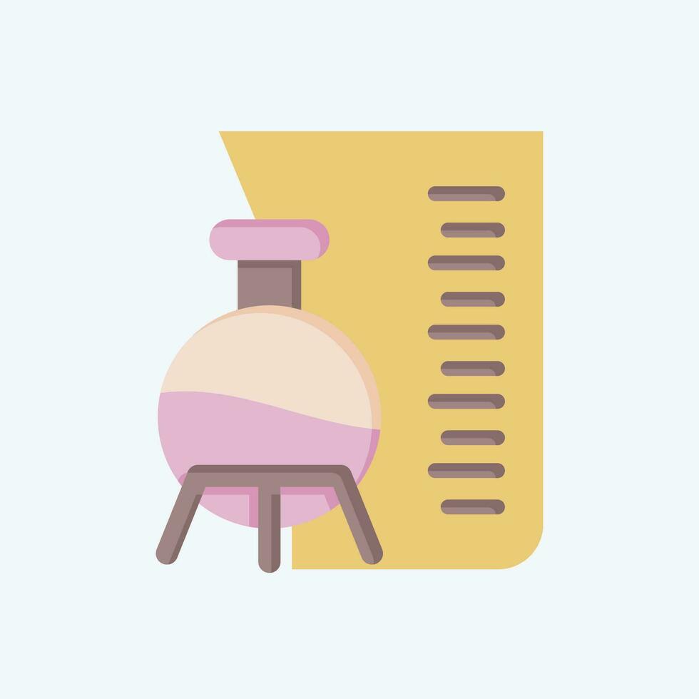 Icon Laboratory. related to Poison symbol. flat style. simple design editable. simple illustration vector