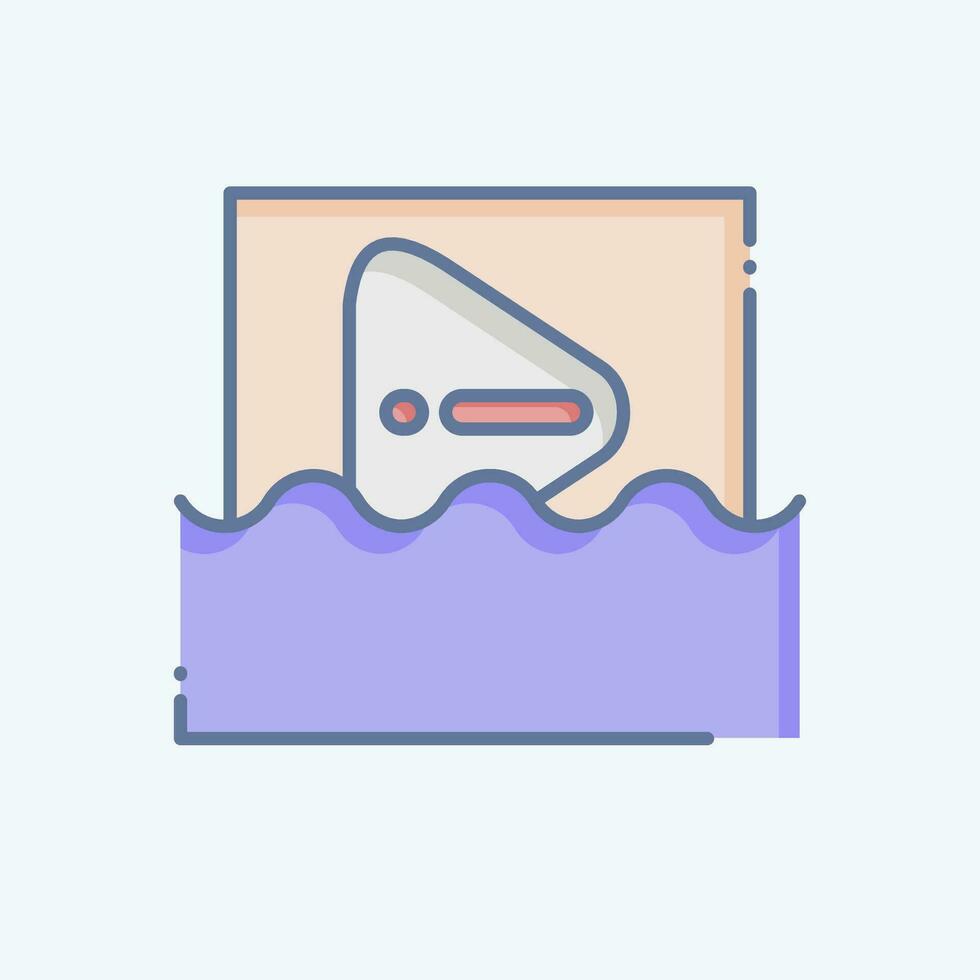 Icon Water. related to Poison symbol. doodle style. simple design editable. simple illustration vector