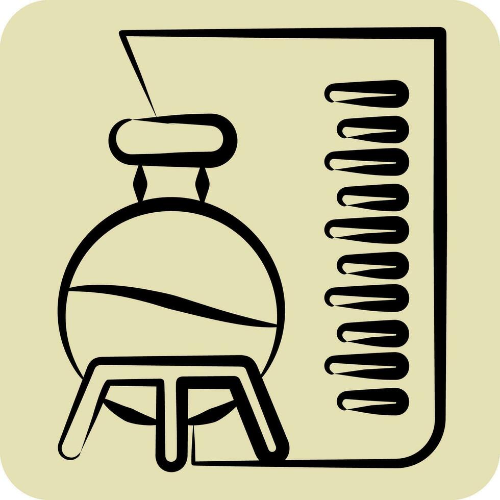 Icon Laboratory. related to Poison symbol. hand drawn style. simple design editable. simple illustration vector