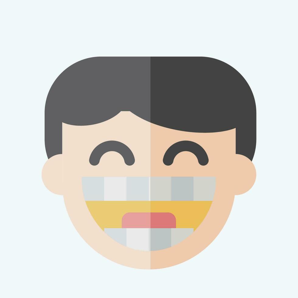 Icon Dental Braces. related to Dentist symbol. flat style. simple design editable. simple illustration vector